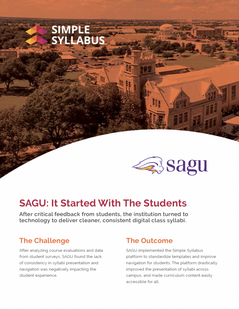 SAGU Syllabus