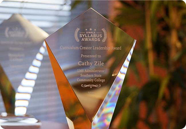 Syllabus Management Award Southern State Community College