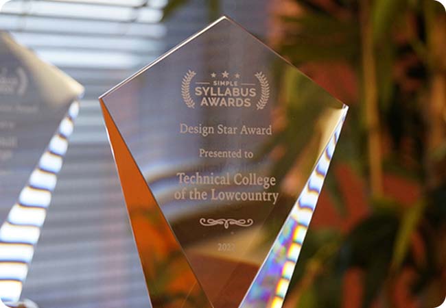 Syllabus Management Award Technical College of the Lowcountry