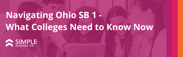 Simple Higher Ed SB 1 Webinar Banner