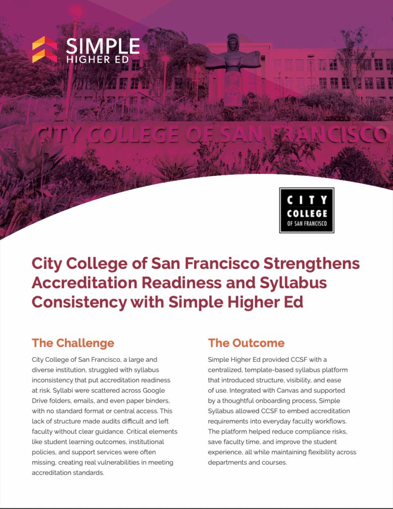 City College of San Francisco Strengthens Accreditation