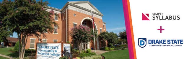 J. F. Drake State Community & Technical College's Syllabus Technology Webinar Banner