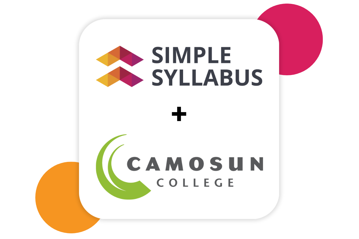 Camosun College awards RFP to Simple Syllabus