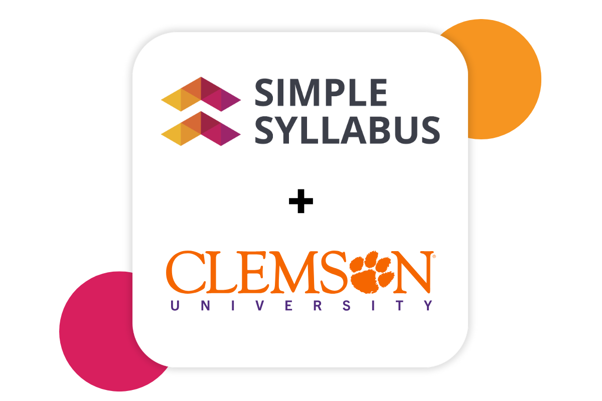 Clemson University Awards RFP to Simple Syllabus