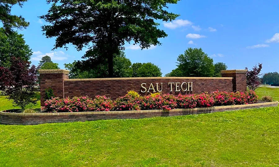SAU Tech Campus Entrance sign