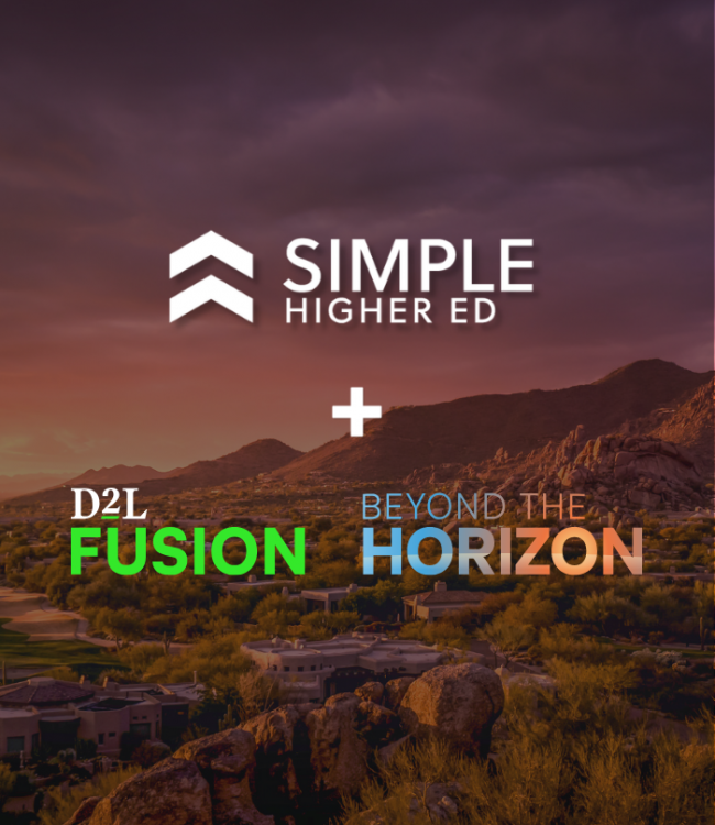 Simple Higher Ed - D2L Fusion 2026