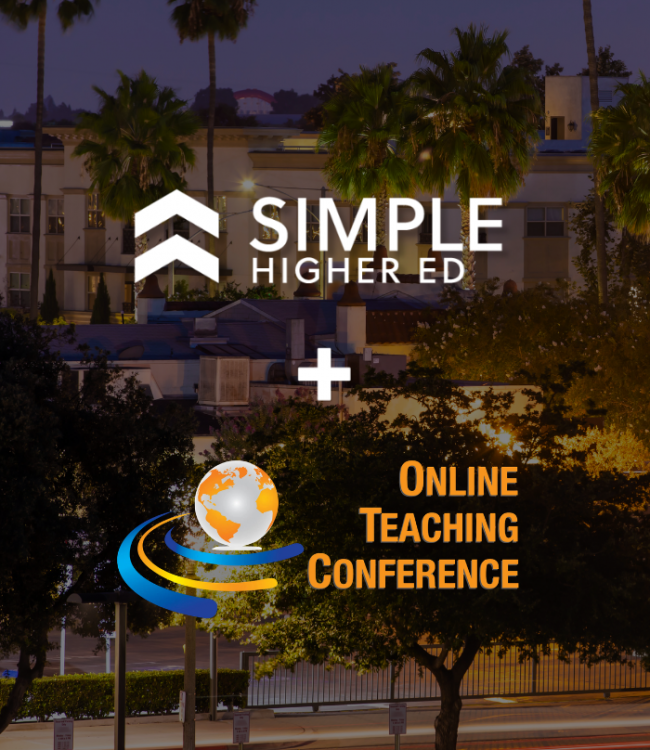 Simple Higher Ed Feature Image - Online Teaching Conference