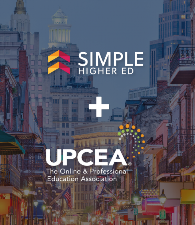 Simple Higher Ed Feature Image - UPCEA 2026